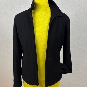 Eileen Fisher Lightweight Wool Sweater-Jacket *perfection *